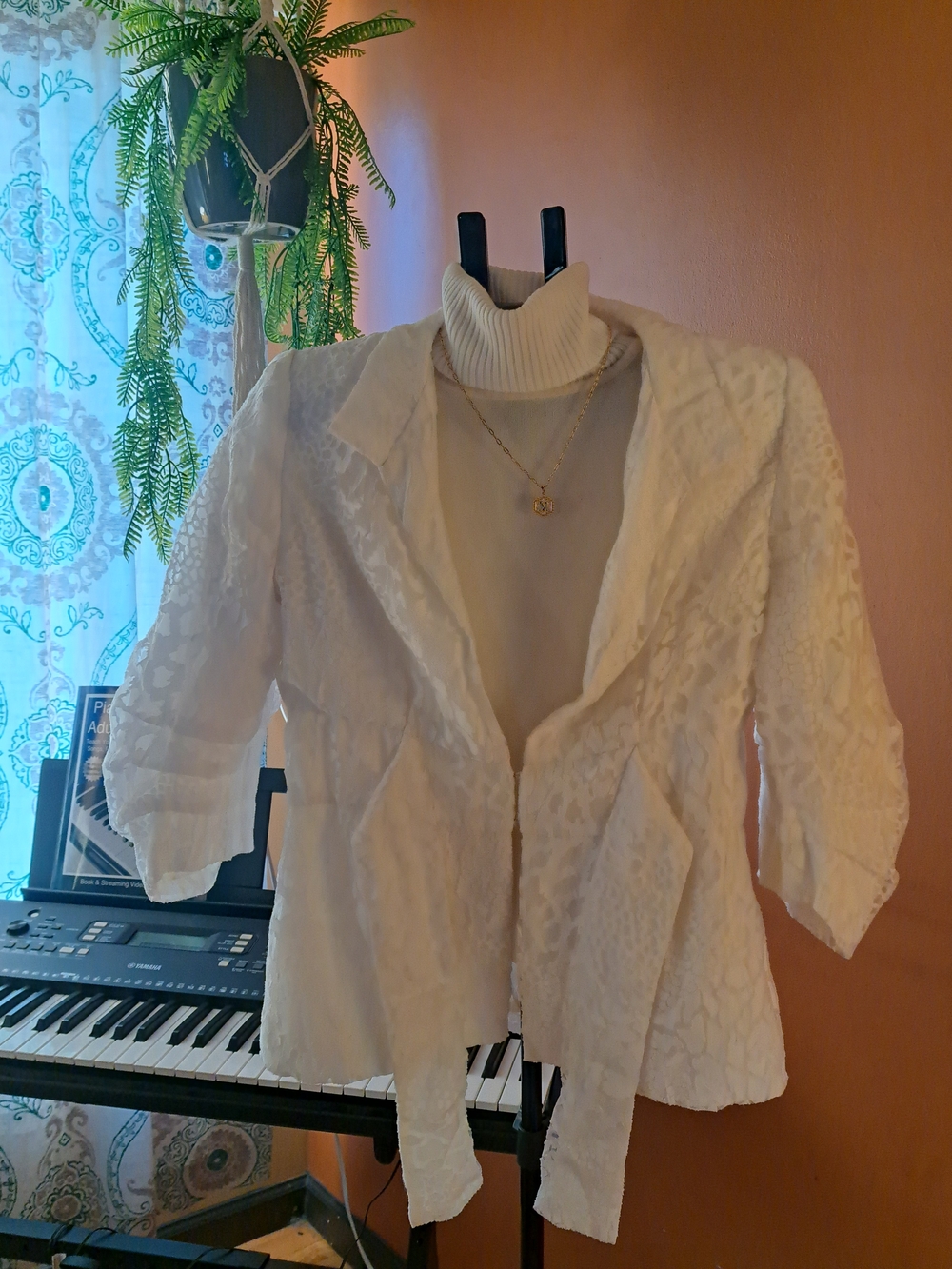 White Lace Blazer From Credibility By Sheri Drobnick